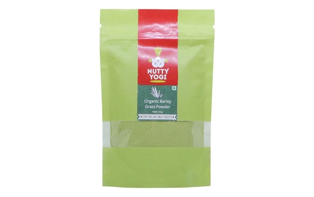 Nutty Yogi Organic Barley Grass Powder   Pack  70 grams